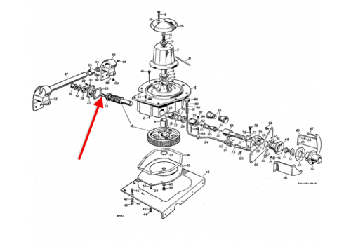 Aeroparts Capstan Winch Wormshaft Distance Piece 219113